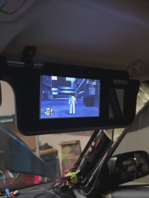 7-Inch Car Sun Visor LCD Monitor with Dual Video Input